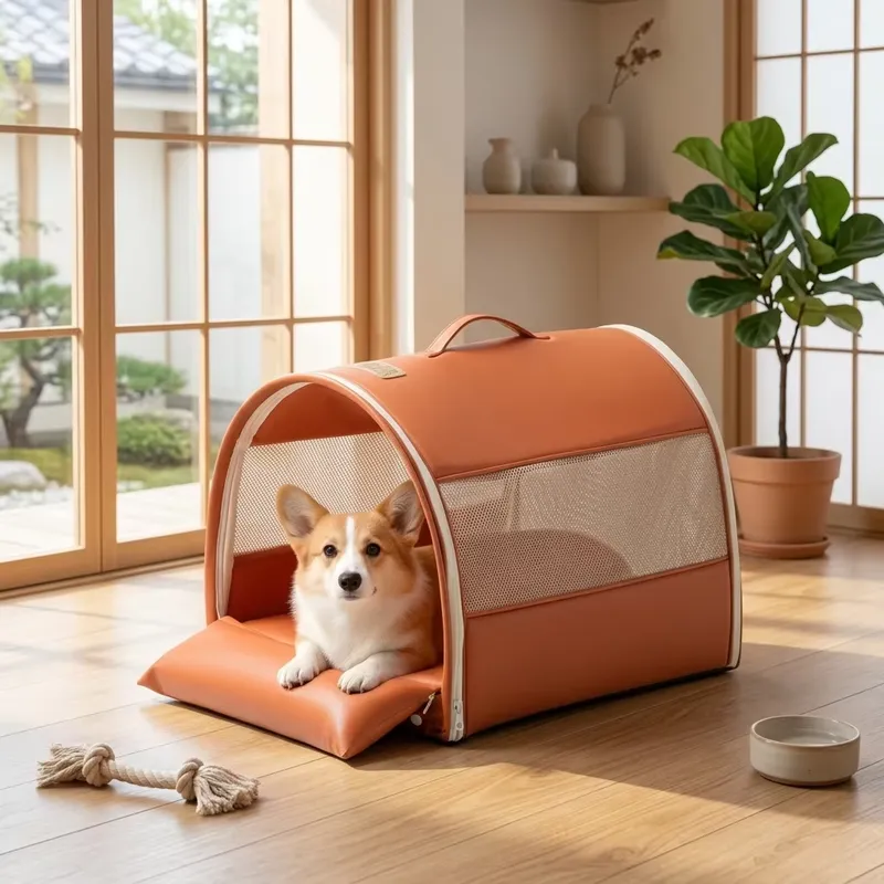 Tech Accessories Luxury - 工場卸売 高級可愛い犬猫用洞窟型ベッド 犬用洞窟型ベッド ペット用品 猫用ベッド 高級テック生地