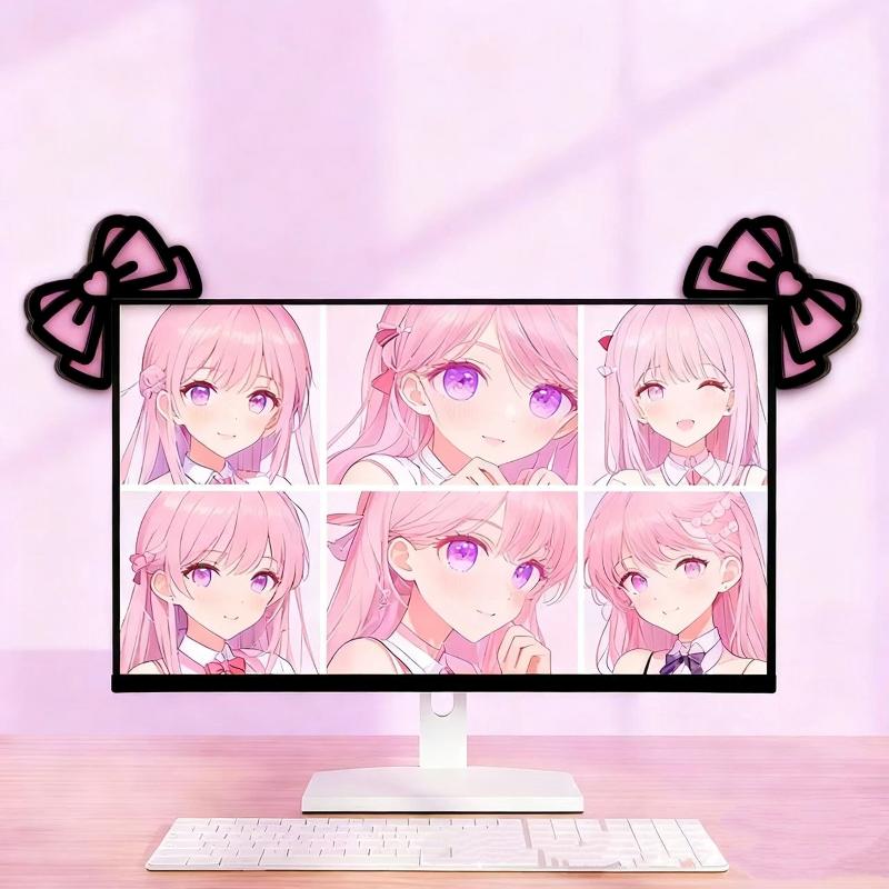 Tech Accessories For Desk - 新しい 1/2 個木製ちょう結び PC アクセサリーかわいい 2D