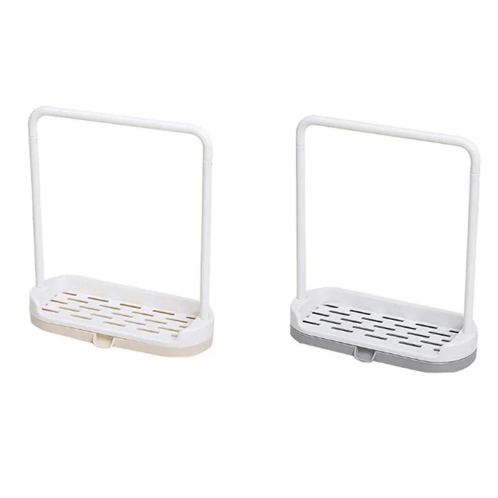 Tech Accessories Organizer - キッチンシンク収納ラック、布巾ホルダー、石鹸置き、水切りオーガナイザー、スポンジハンガー、キッチンカウンターアクセサリー