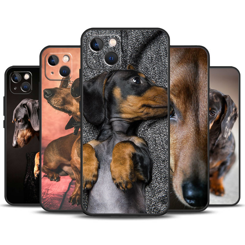 Tech Accessories Iphone - Dachshund-Teckel Dackelドッグケース,iPhoneアクセサリー,かわいいカバー,iPhone 16 15 14 13