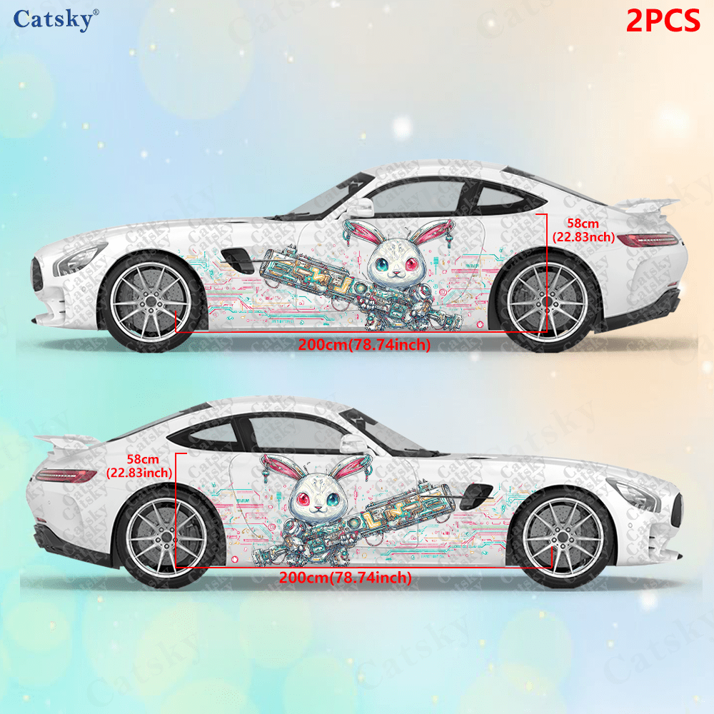2 個のサイバーパンク ライン テック バニー カー サイド - Tech Accessories Gifts のレビューと価格