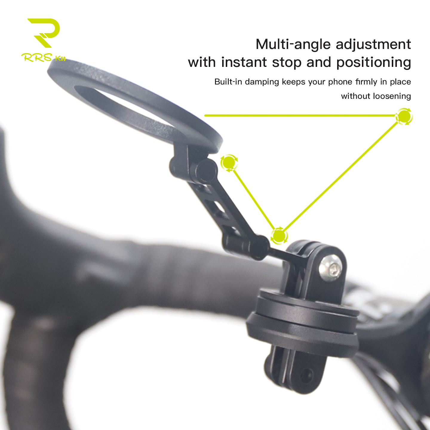RRSKIT マグネティック式自転車用スマホホルダー フロン - Phone Stand Aluminum のレビューと価格