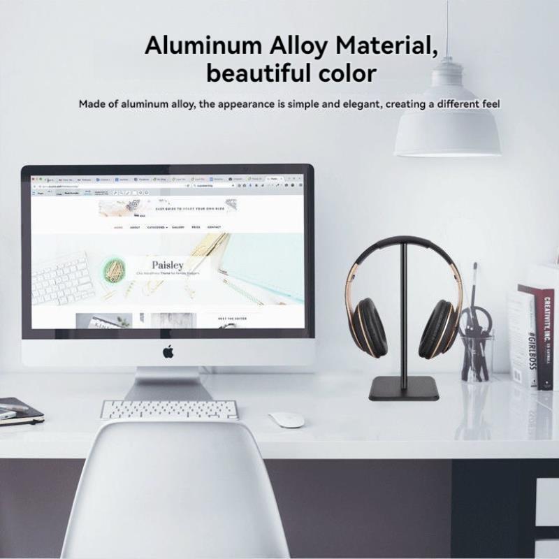 プラスチックデスクトップヘッドフォンスタンドポータブルゲーム - Tech Accessories For Desk のレビューと価格