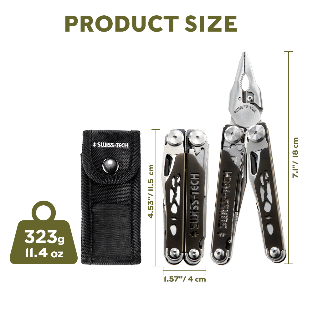 SWISS TECH 多機能折りたたみペンチ 37 in 1 - Tech Accessories Kit のレビューと価格