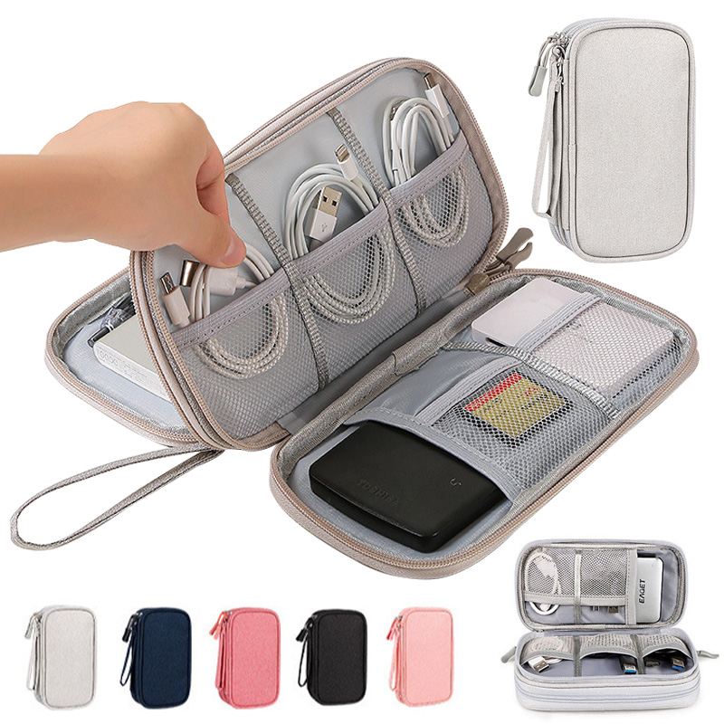 多色ポータブルトラベルデジタル収納バッグ - 充電器、USB - Tech Accessories Organizer のレビューと価格
