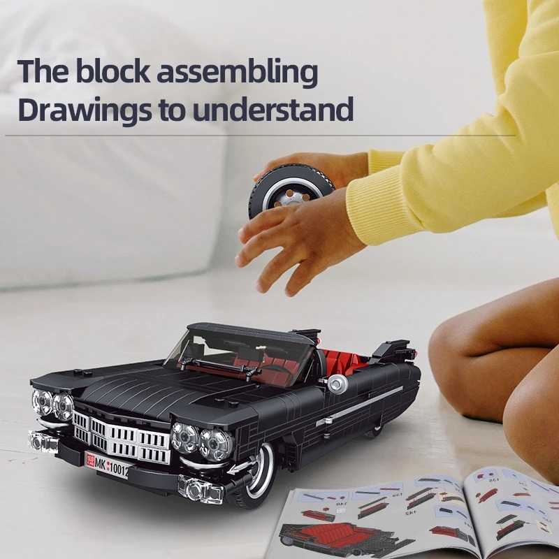 子供のための古典的な車のビルディングブロックモデル,男の子の - Tech Accessories Gifts のレビューと価格