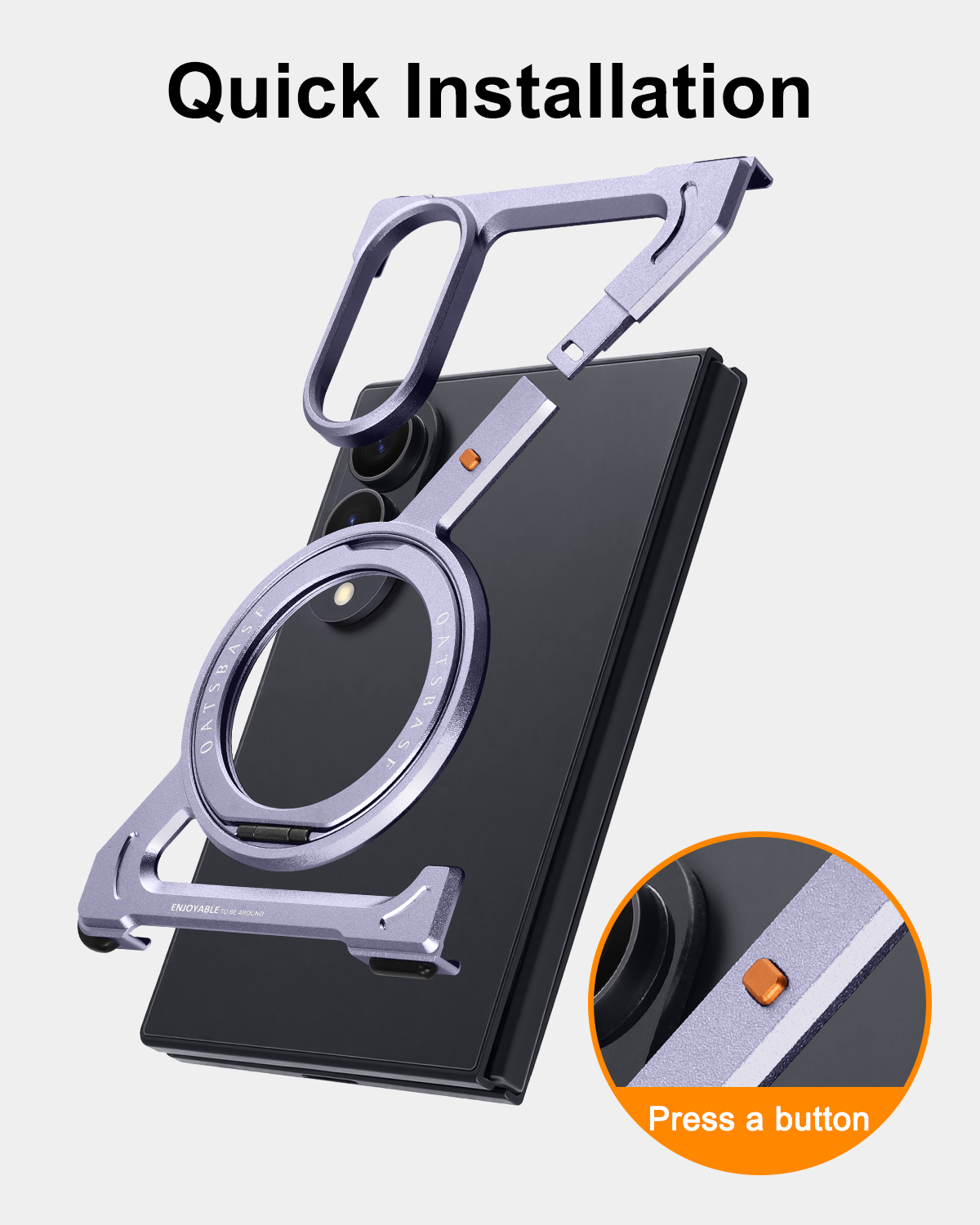 Samsung Galaxy Z Fold 8用Earyメタ - Phone Stand Aluminum のレビューと価格